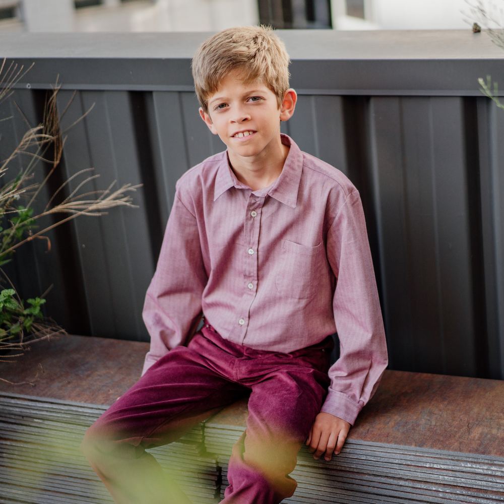 toddler boy maroon dress shirt