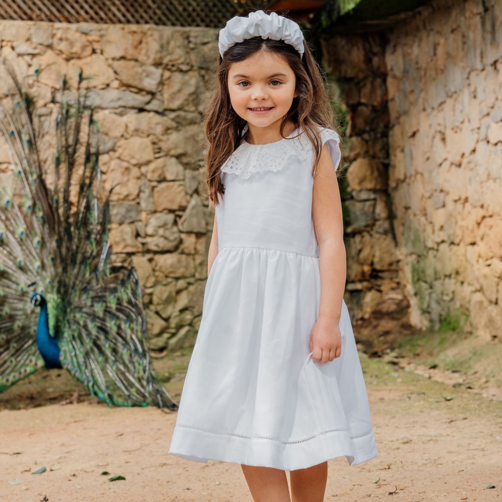 Little girls outlet white dress