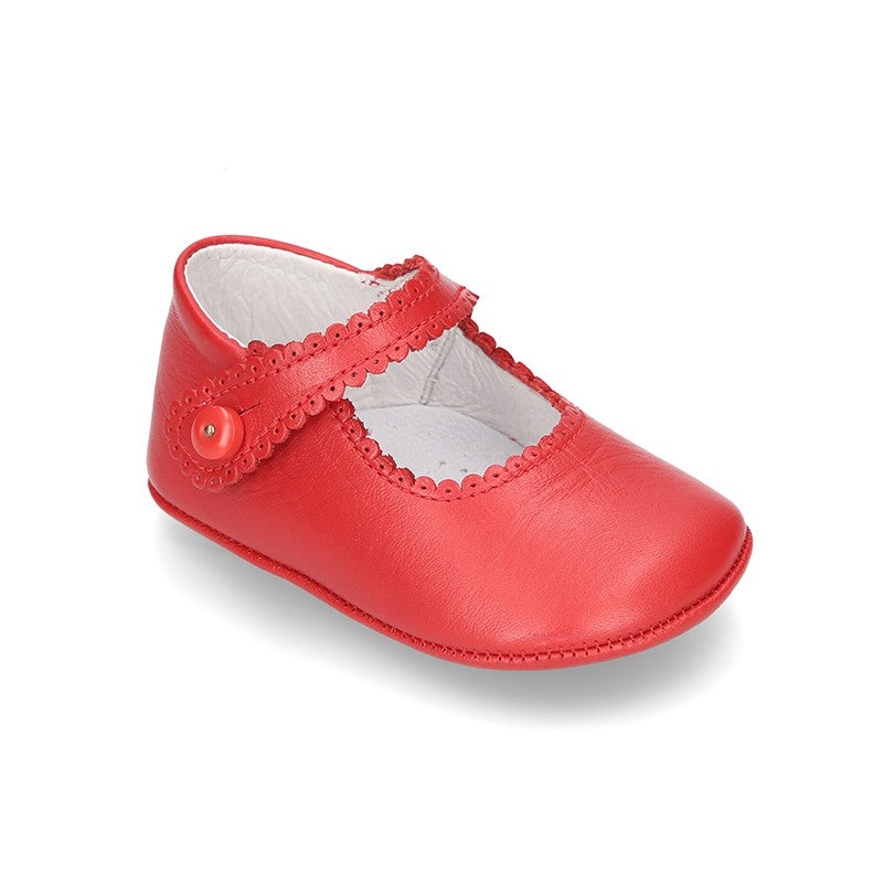 Red baby 2024 pram shoes