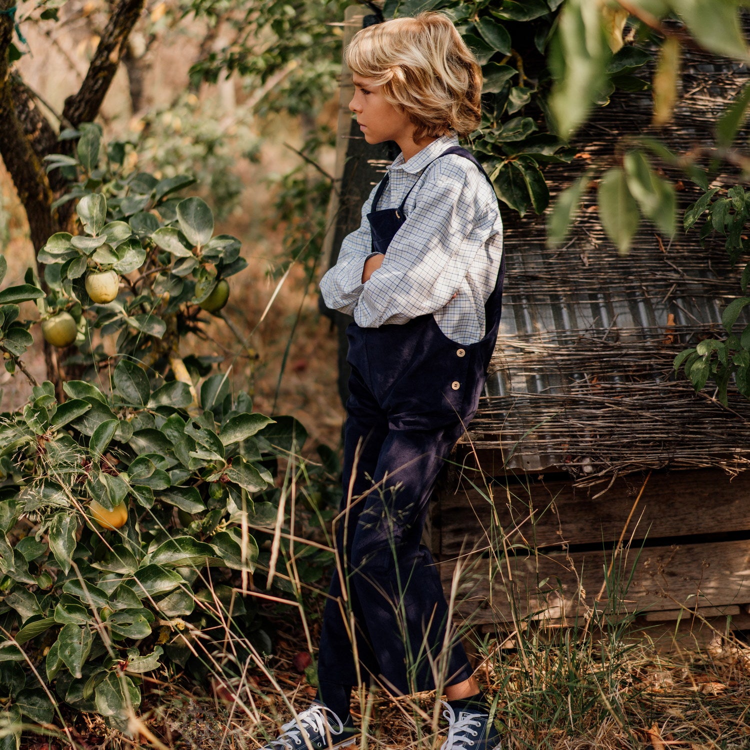 Classic Navy Corduroy Dungarees