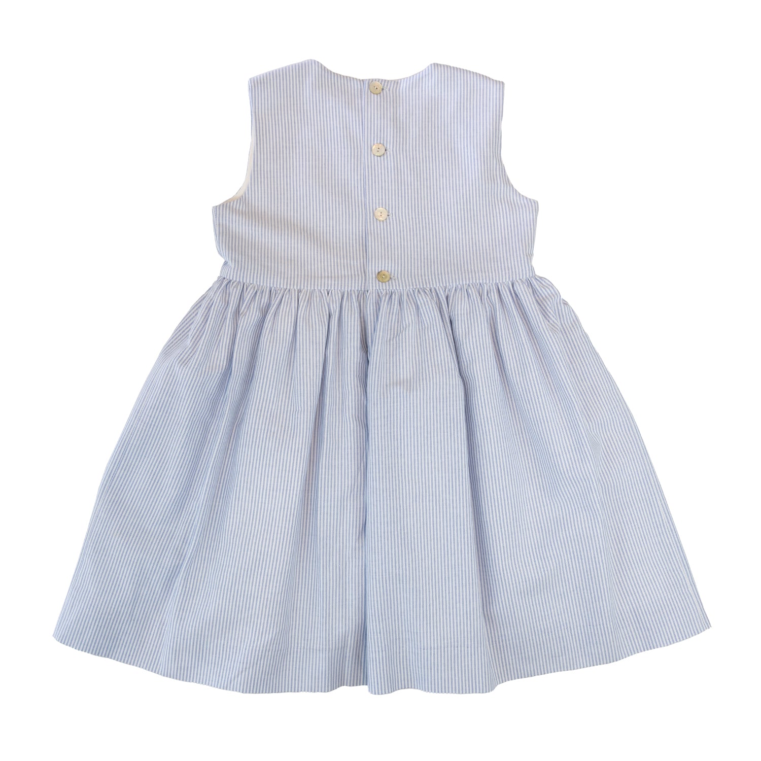 Girl Oxford Blue Stripe Pinafore Dress