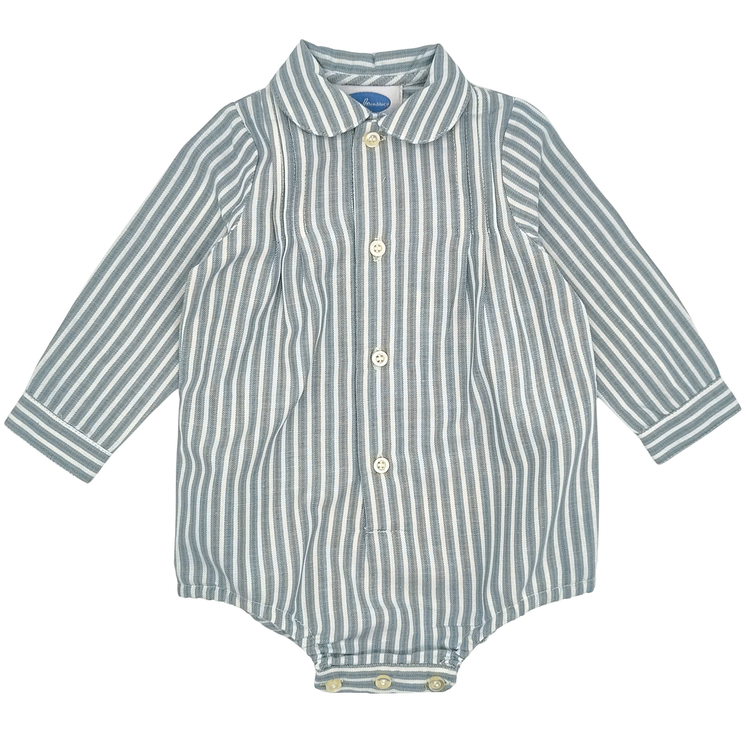 Baby Green & Grey Stripes Bodyshirt