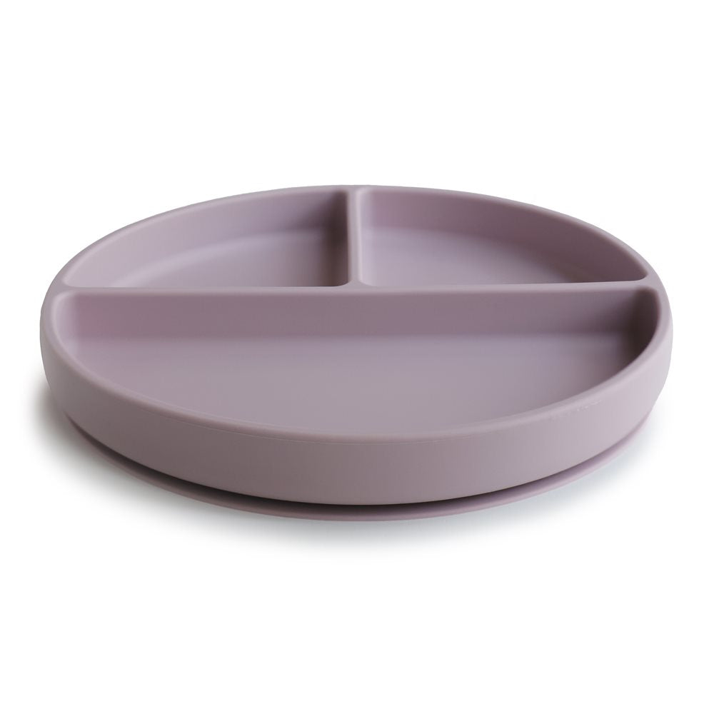Mushie Silicone Suction Plate Soft Lilac