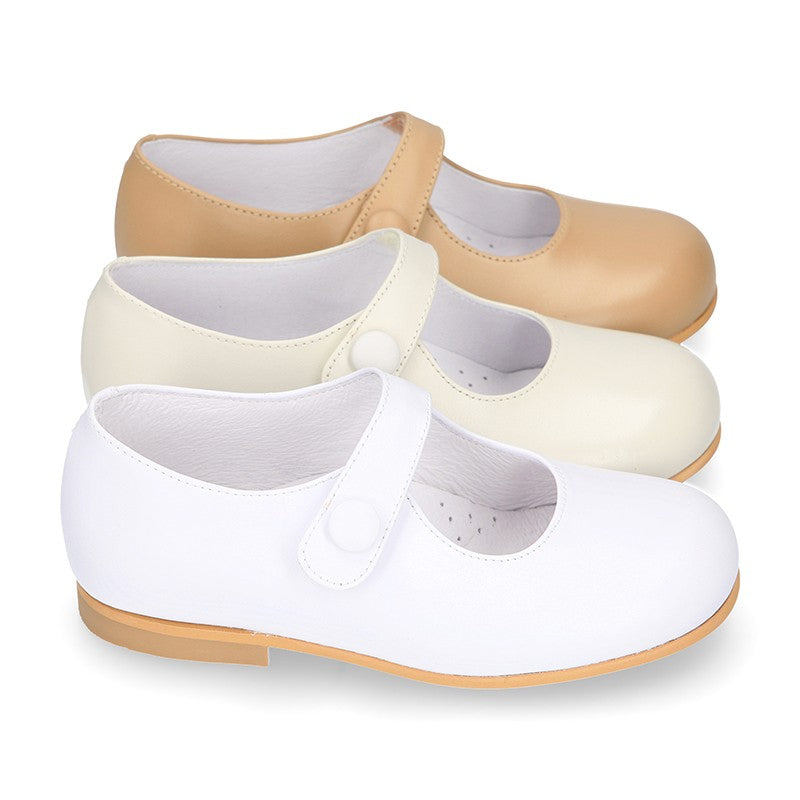 Girl Ivory Mary Jane Shoes