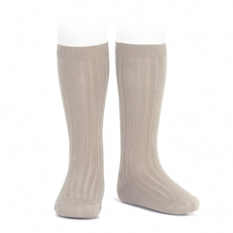 Condor Stone Ribbed Knee High Socks